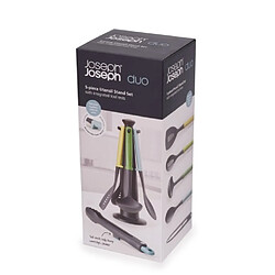 Ensemble d'ustensiles Joseph Joseph Duo 5 pièces, avec support, design élégant.