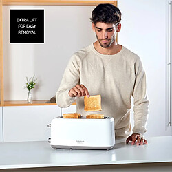 Taurus Grille-pain Blanc 2 Fentes Longues 1450W