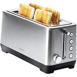 Cecotec Grille-pain Inox 2 Fentes Longues 1600W