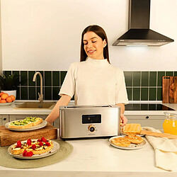 Cecotec Grille-pain Inox Tactile 1000W Fente Longue