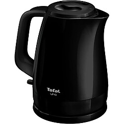 Tefal Bouilloire électrique 1,5 L noire sans fil avec résistance cachée