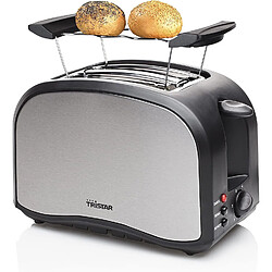 Tristar Grille-pain Inox Noir 800W Double Fente