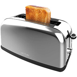 Cecotec Grille-pain Inox 1 Fente Longue 850W 2 Tranches