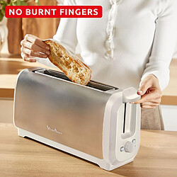 Moulinex Grille-pain Fente Longue 1430W Inox Rise