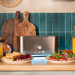 Cecotec Grille-pain Inox 1050W Fente Longue LED