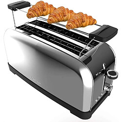 Cecotec Grille-pain Inox Double Fente Longue 1500W