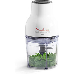 Moulinex Hachoir Électrique 3en1 Moulinette – 300W, Bol 400ml, Blanc