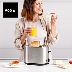 Taurus Grille-pain Acier 900W 2 Fentes Courtes