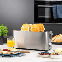 Princess Grille-pain Inox Brossé 1400W 2 Fentes Longues