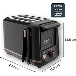 Tefal Grille-pain 2 fentes 850W Noir design inclusif