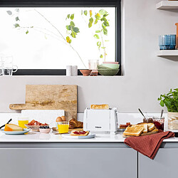 Tristar Grille-pain Blanc 2 Fentes 750W Compact