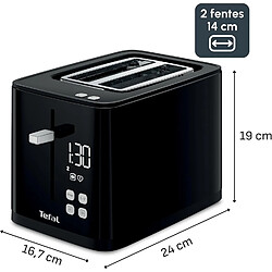 Tefal Grille-pain digital 2 fentes 850W Noir