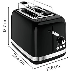 Moulinex Grille-Pain Vintage Noir 2 Fentes 850W