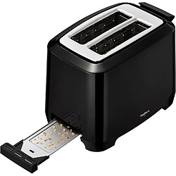 Tefal Grille-pain Noir Verre 800W 2 Fentes