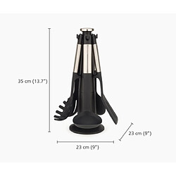 Jeu d'ustensiles Joseph Joseph Elevate, 5 pièces en silicone et inox, multicolore.