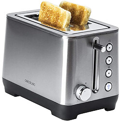 Cecotec Grille-pain Inox 2 Fentes 1000W Bagel