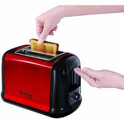 Moulinex Grille-pain Noir/Rouge 2 Fentes 850W