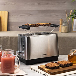 Cecotec Grille-pain Inox 2 Fentes 1000W Bagel