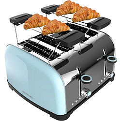 Cecotec Grille-pain Bleu Inox 4 Fentes 1700W