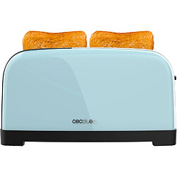 Cecotec Grille-pain Bleu Inox Double Fente 1500W