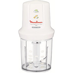 Moulinex Hachoir Électrique Compact 270W – Bol 250ml, Blanc