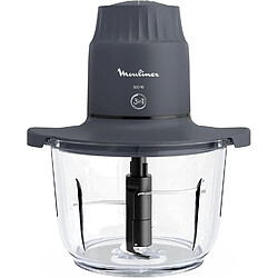 Moulinex Hachoir Électrique 500W – Bol Verre 2L, 4 Lames Inox