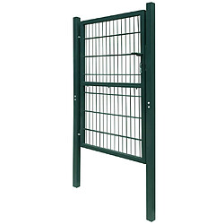 Avis vidaXL Portail de clôture en acier 100x200 cm vert