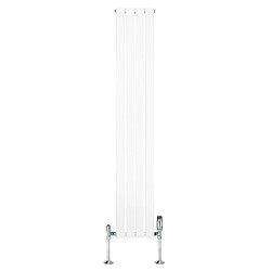 Monstershop Radiateur Plat à 1 Panneau & Vannes - 1800 x 280 mm - Blanc