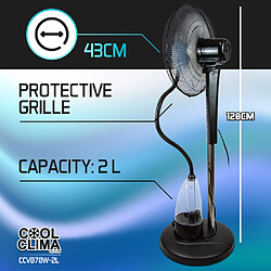 Acheter Cool Clima Ventilateur brumisateur sur pied oscillant 70 W