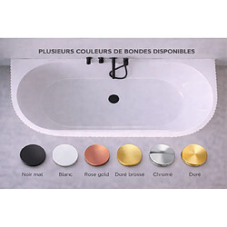 Otitec Baignoire îlot Bella - 170 x 75 cm - Blanc pas cher
