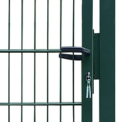 Acheter vidaXL Portail de clôture en acier 100x200 cm vert