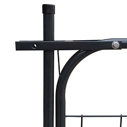 Avis vidaXL Portail de jardin 100x100 cm Anthracite