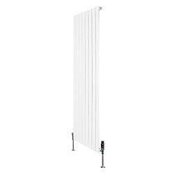 Monstershop Radiateur Plat à 1 Panneau & Vannes - 1600 x 560 mm - Blanc