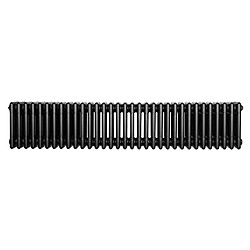 Monstershop Radiateur Traditionnel à 4 Colonnes 300 x 1505 mm en Acier Noir