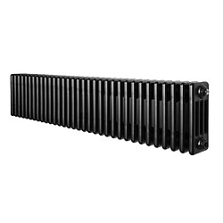 Monstershop Radiateur Traditionnel à 4 Colonnes 300 x 1505 mm en Acier Noir