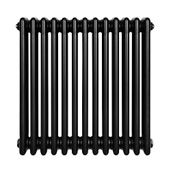 Monstershop Radiateur Traditionnel à 4 Colonnes 600 x 605 mm en Acier Noir
