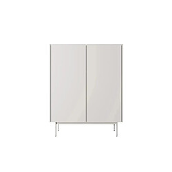 Casanova Commode 2 portes 100cm pieds en métal - Beige