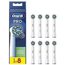Têtes de brosse de rechange Braun Oral-B Pro Cross Action, paquet de 8, 860472 (860472)