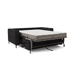 Avis Divani.store Gardenia Canapé lit avec têtières réglables 198 cm (mat. 140x197) Noir