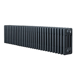 Monstershop Radiateur Traditionnel à 4 Colonnes 300 x 1370 mm en Acier Gris Anthracite