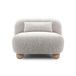 Casanova Fauteuil en tissu chiné - Beige