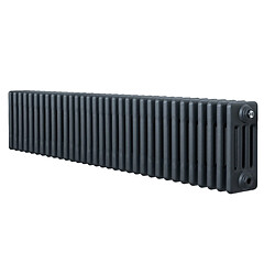 Monstershop Radiateur Traditionnel à 4 Colonnes 300 x 1505 mm en Acier Gris Anthracite