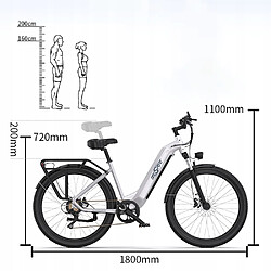 Vélo électrique ONESPORT OT12, batterie 36V 13Ah, Autonomie 65km, Shimano 7 V,Moteur 250W pas cher