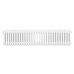 Monstershop Radiateur Traditionnel à 4 Colonnes 300 x 1370 mm en Acier Blanc