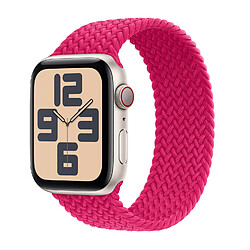 Bracelet Solo tressé pour Apple Watch | 38/40/41/42 mm - Taille 8 - Raspberry