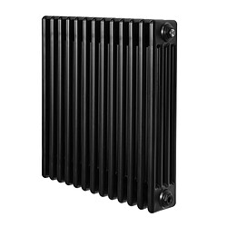 Monstershop Radiateur Traditionnel à 4 Colonnes 600 x 605 mm en Acier Noir