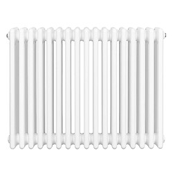 Monstershop Radiateur Traditionnel à 4 Colonnes 600 x 785 mm en Acier Blanc