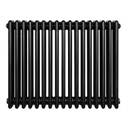 Monstershop Radiateur Traditionnel à 4 Colonnes 600 x 785 mm en Acier Noir