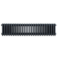 Monstershop Radiateur Traditionnel à 4 Colonnes 300 x 1370 mm en Acier Gris Anthracite