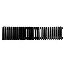 Monstershop Radiateur Traditionnel à 4 Colonnes 300 x 1370 mm en Acier Noir